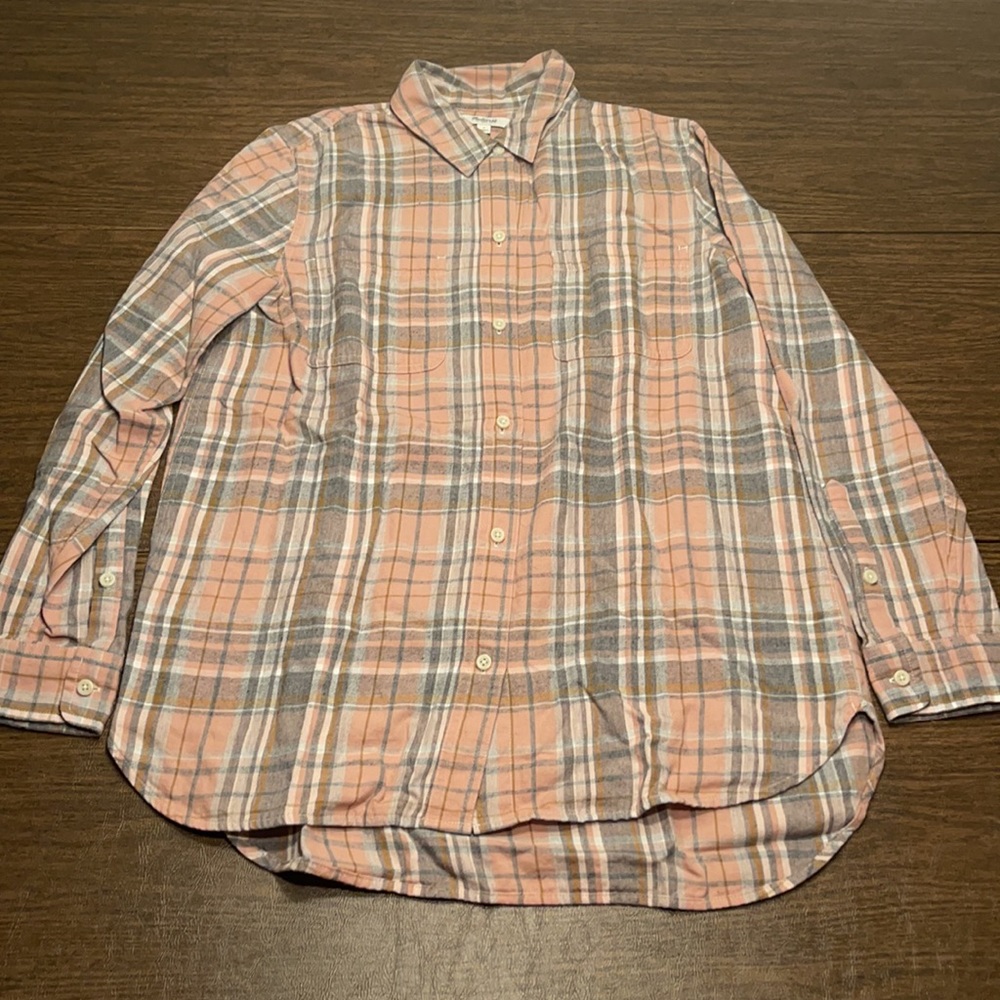 Madewell Blush and Gray Flannel